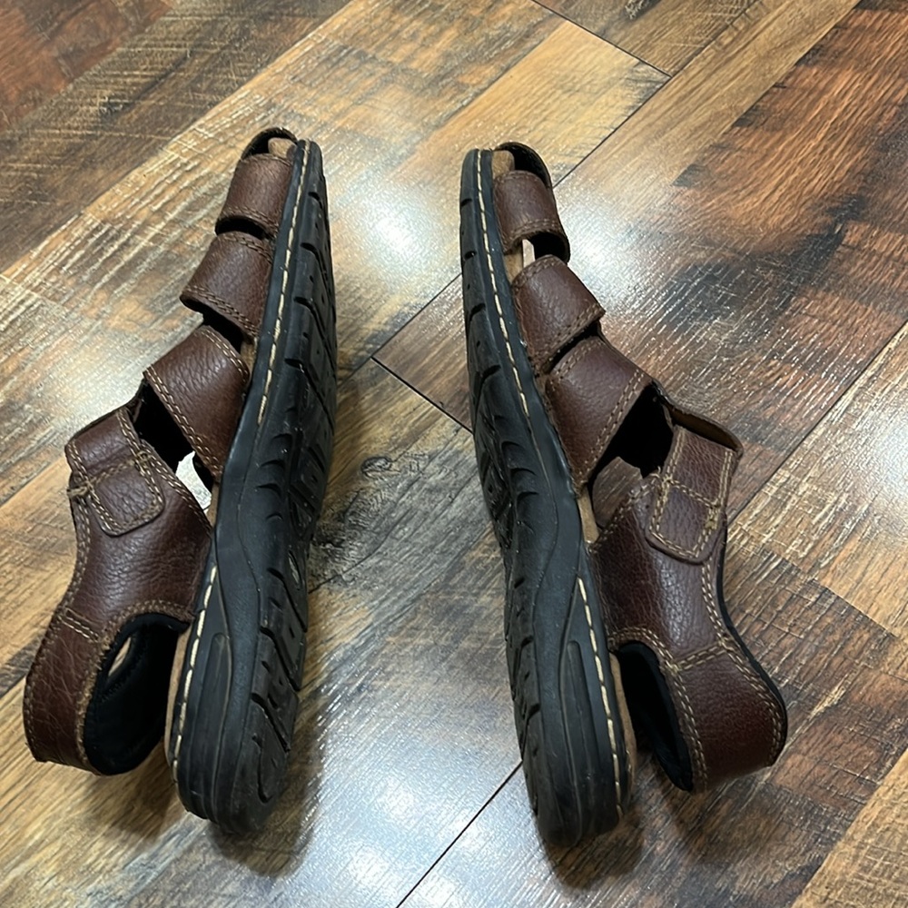 Dr. Scholl's Dark Brown Men's Sandals - Picture 3 of 7